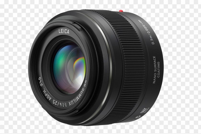 Camera Lens Panasonic Lumix G 25mm F1.7 ASPH DMC-G1 Leica DG Summilux F/1.4 Micro Four Thirds System PNG