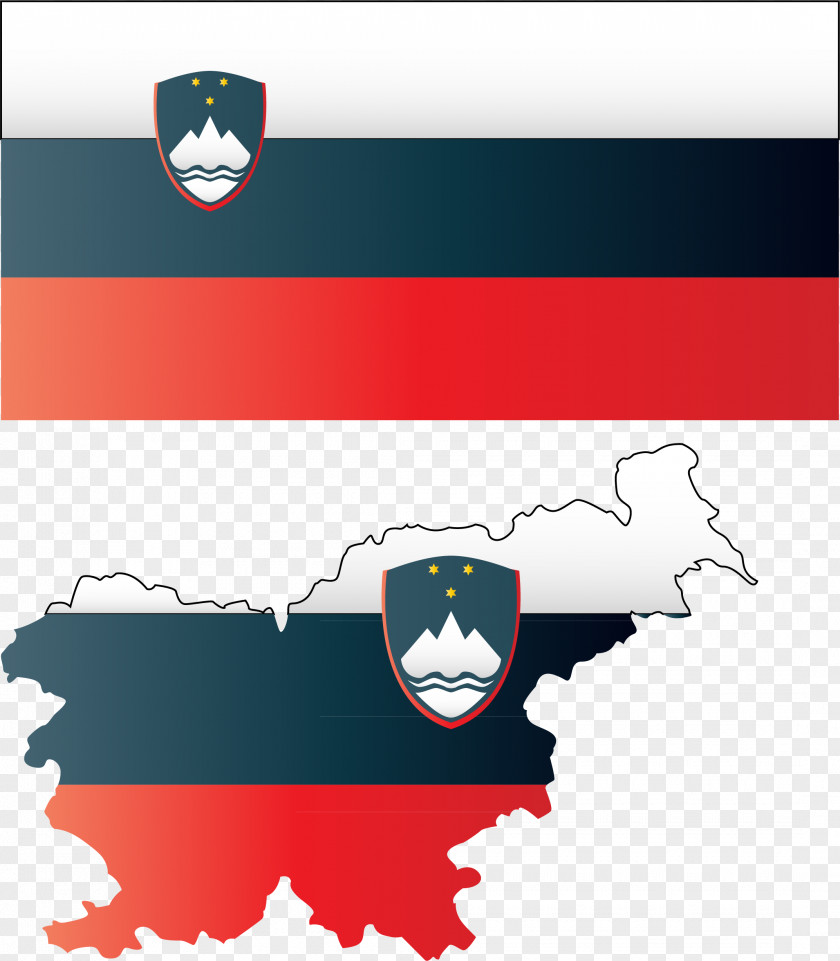 Flag Of Slovenia Map Nova Gorica Kranj Western Eastern NUTS Statistical Regions PNG