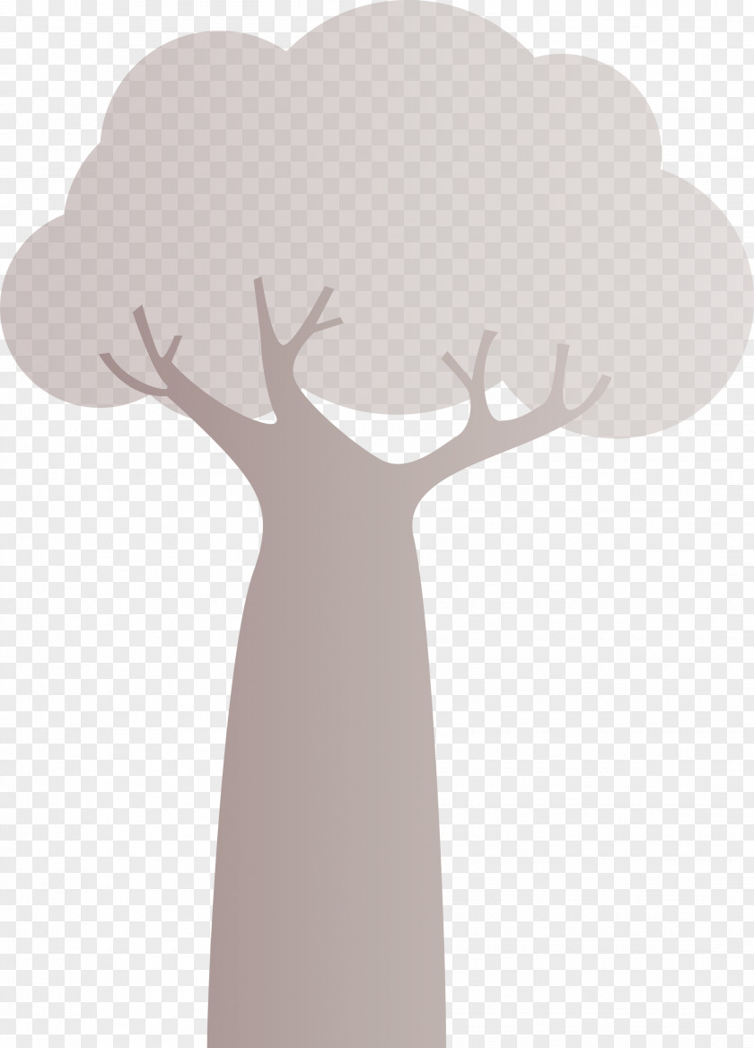 Purple Cartoon Font M-tree Tree PNG