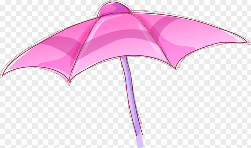 Small Fresh Purple Umbrella PNG