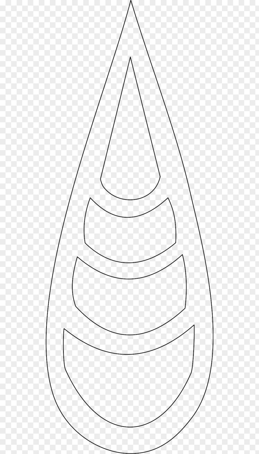 Wave Line Art Triangle PNG