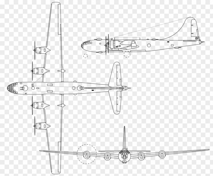 Airplane Boeing B-29 Superfortress B-50 Piaggio P.108 Heavy Bomber PNG
