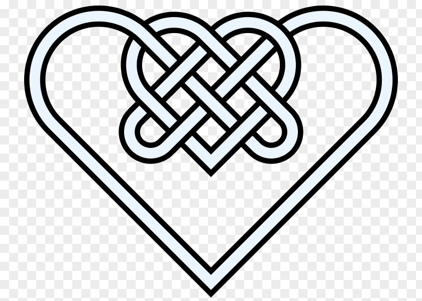 Double Hearts Pictures Celtic Knot Heart Art Clip PNG