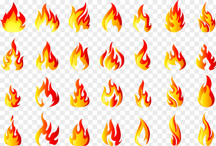 Flame Combustion Illustration PNG