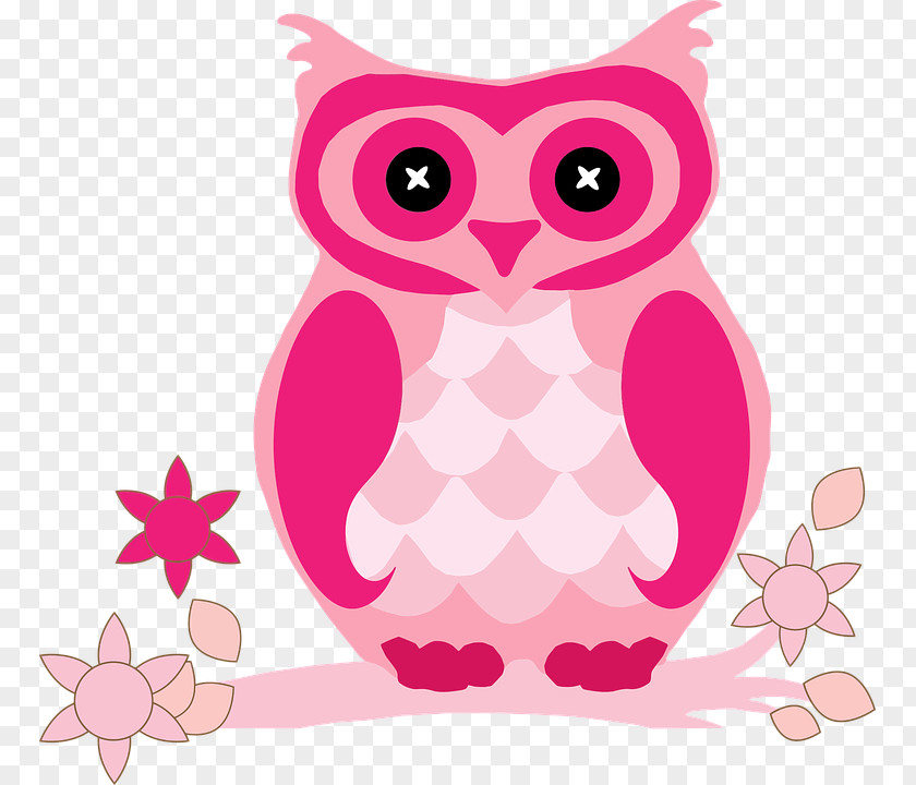 Pink Owl Free Clip Art PNG