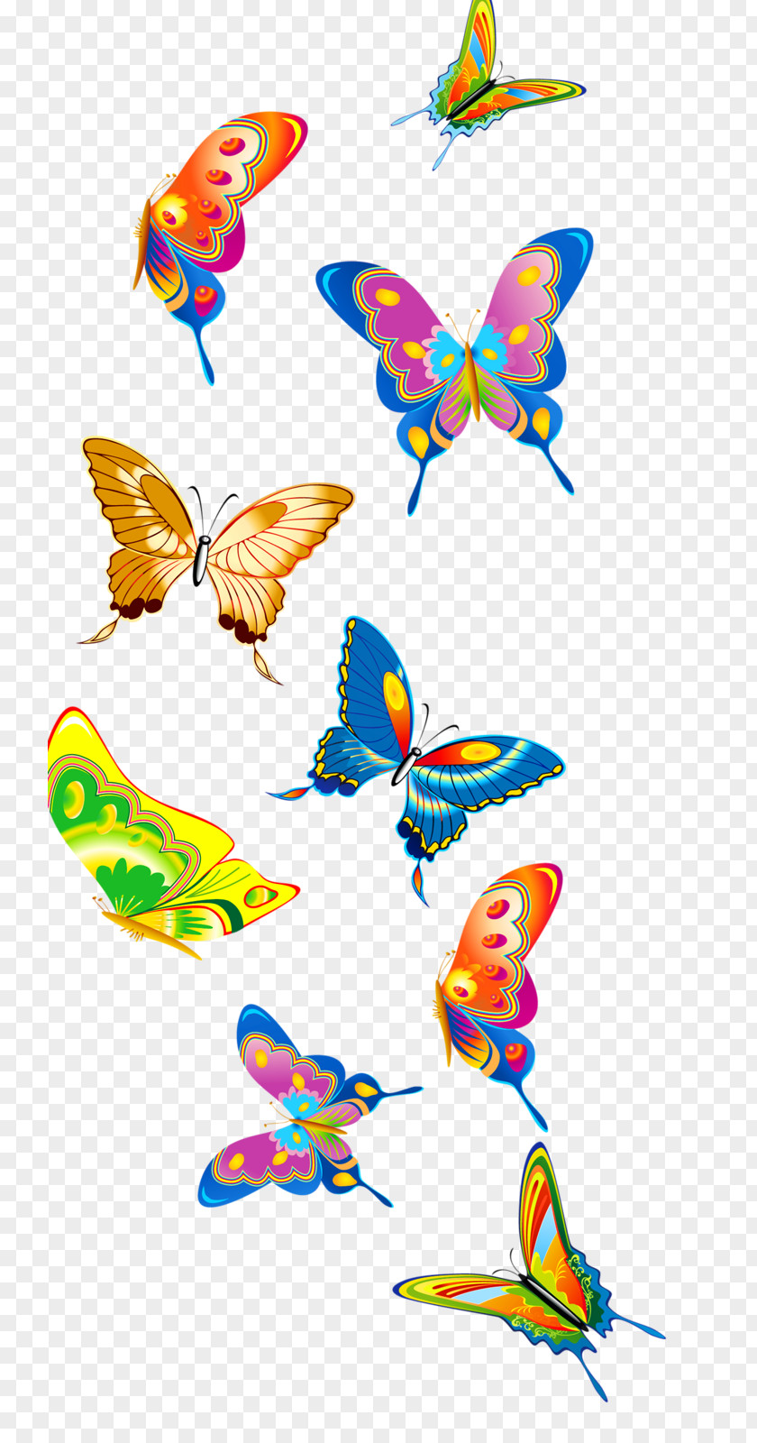 Butterfly Gardening Clip Art Image Painted Lady PNG