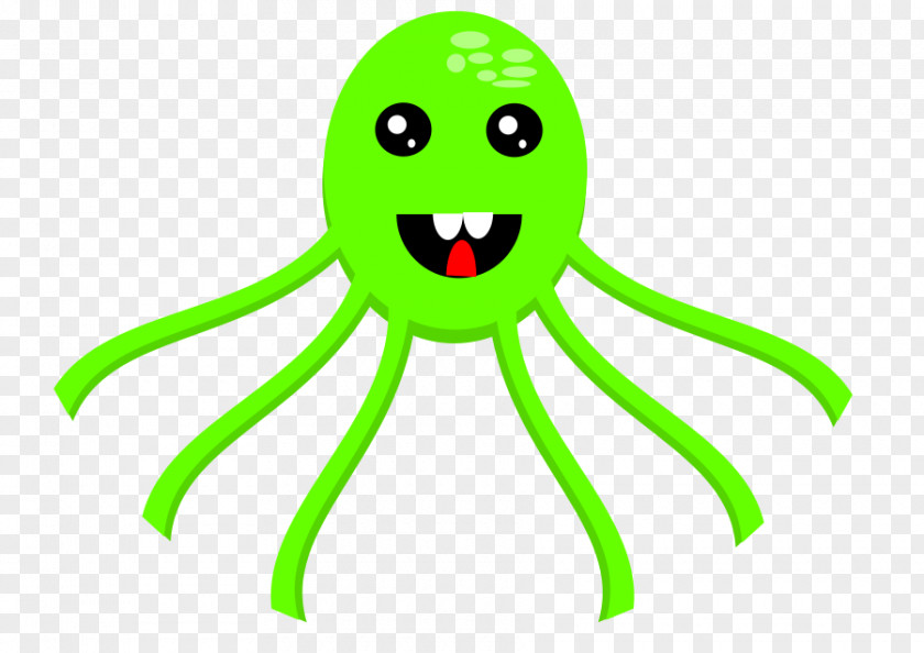 Cartoon Picture Of Octopus Illustration PNG