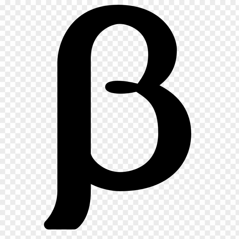 Filled Beta Greek Alphabet Cryptocurrency PNG