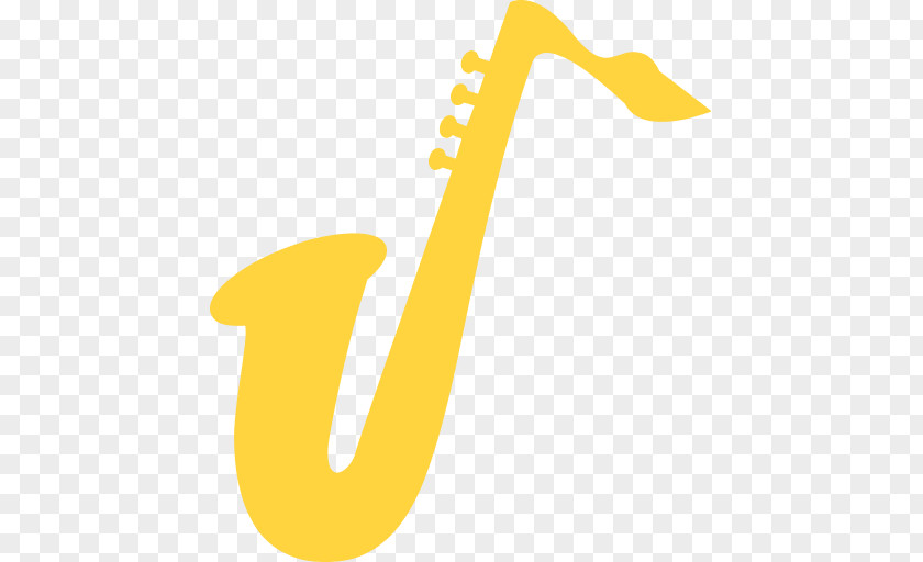Saxophone Logo Brand Cartoon Font PNG