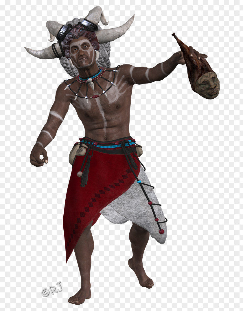 Witch Doctor Costume Character Muscle Fiction PNG