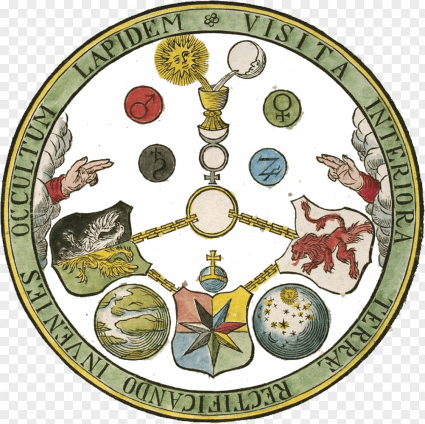 Freemasonry Alchemy V.I.T.R.I.O.L. Rosicrucianism The Secret Teachings Of All Ages PNG