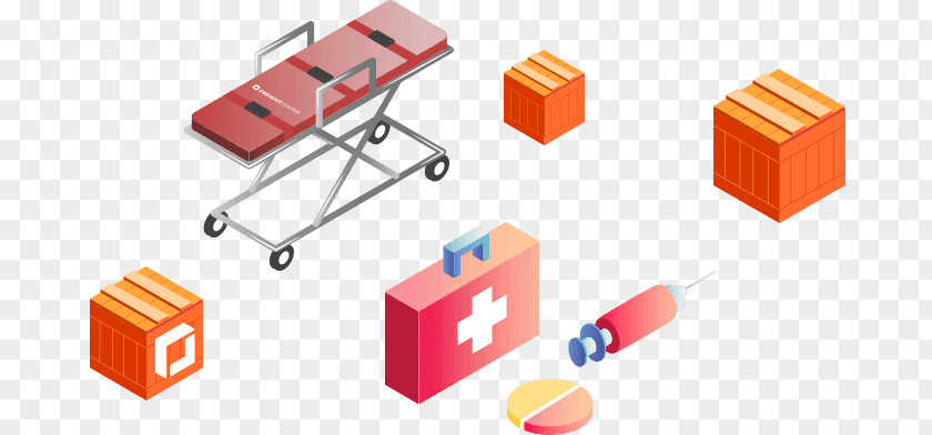 Medical Logistics Supply Cargo Ship Product PNG