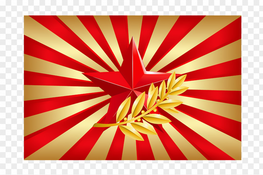 Red Star Five-pointed Information PNG