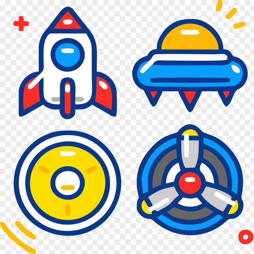 Rocket UFO Tire Icon Design Download PNG