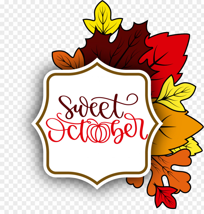 Sweet October October Autumn PNG