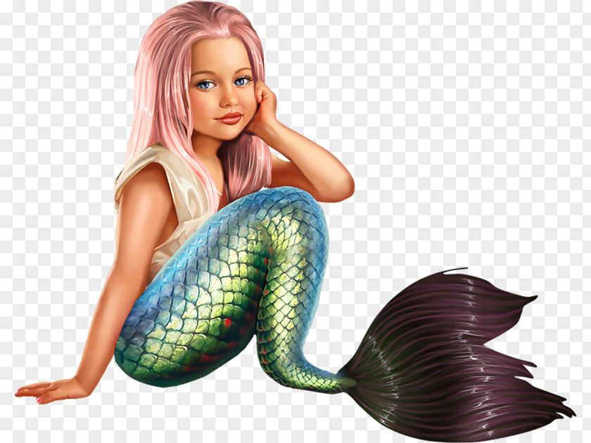 Watercolor Mermaid Siren Fairy PNG