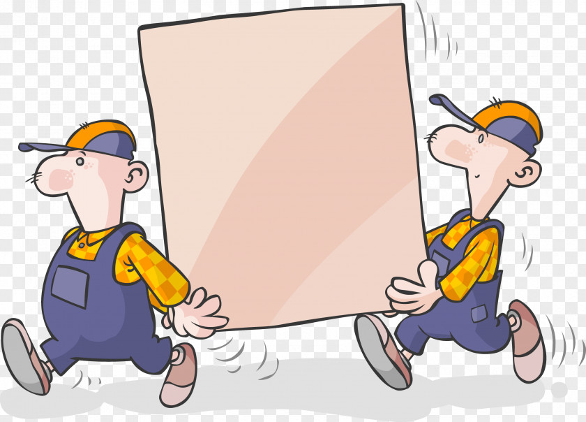 Worker Cargo Cartoon PNG