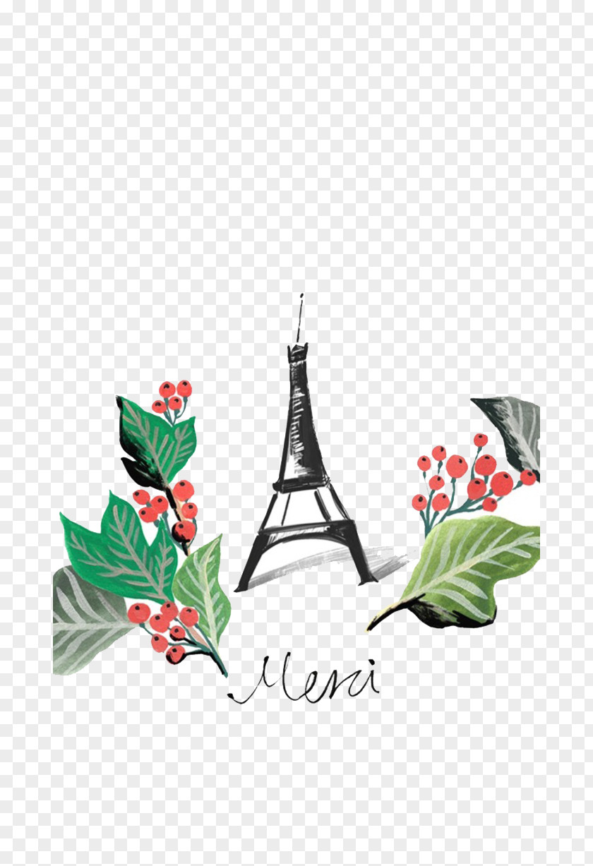Cartoon Eiffel Tower Illustration PNG