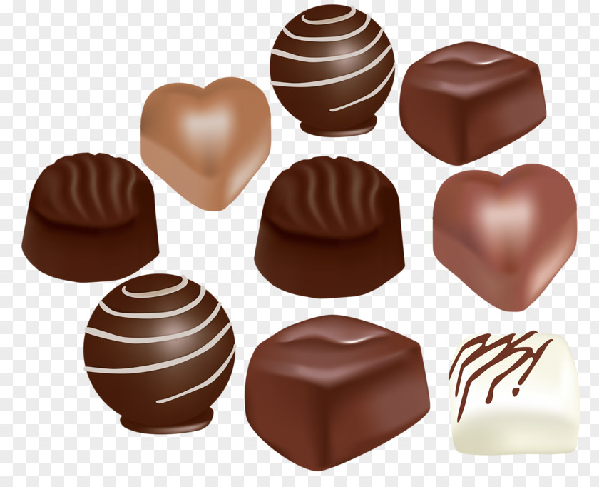 Chocolate Bonbon Balls Truffle Praline PNG