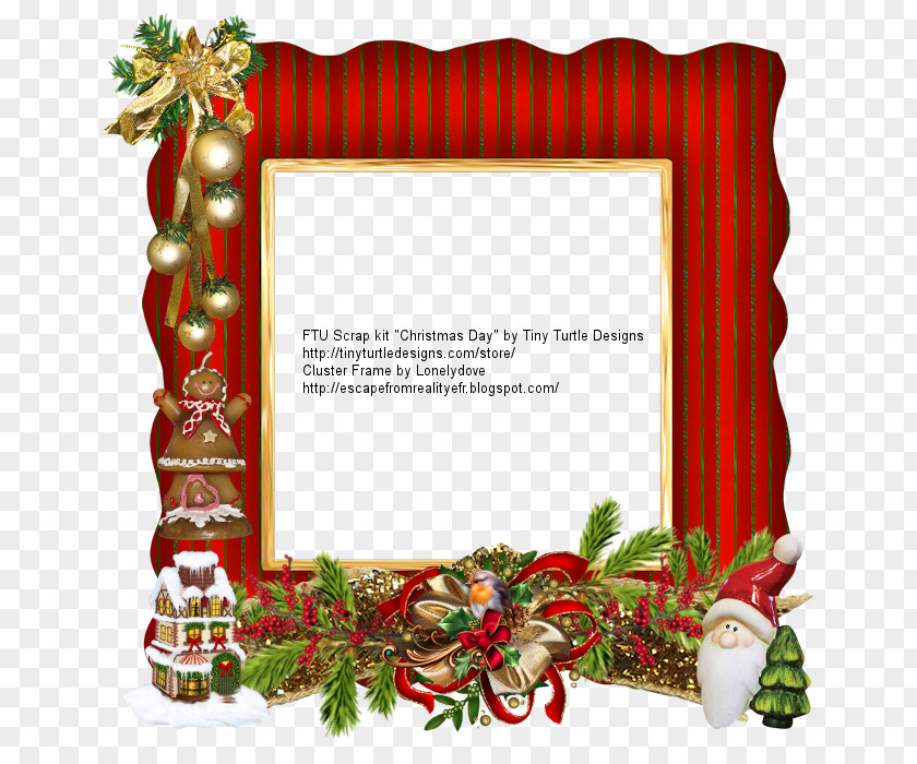 Christmas Ornament Picture Frames Art PNG