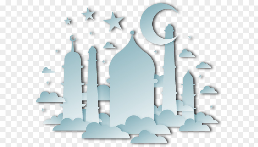 Cloud Islamic Architecture Vector Clip Art PNG
