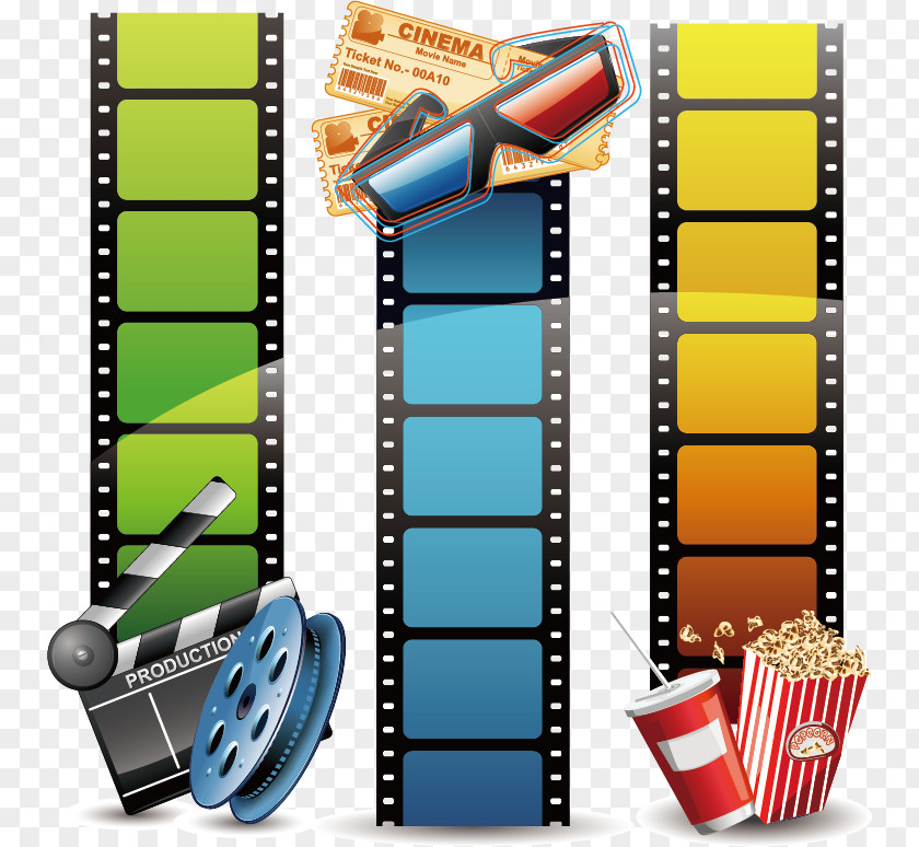 Fashion Film Filmstrip Background Material Clip Art PNG