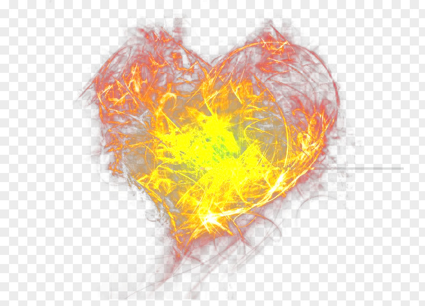 Heart Fire Wallpaper PNG