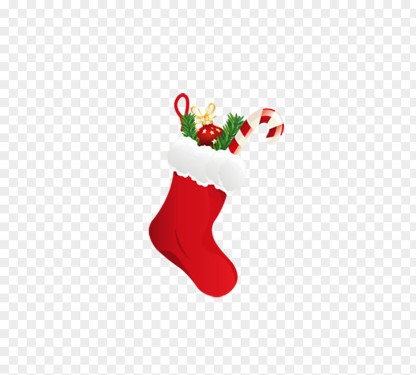 Red Christmas Socks Home Decoration Table Party Tree PNG