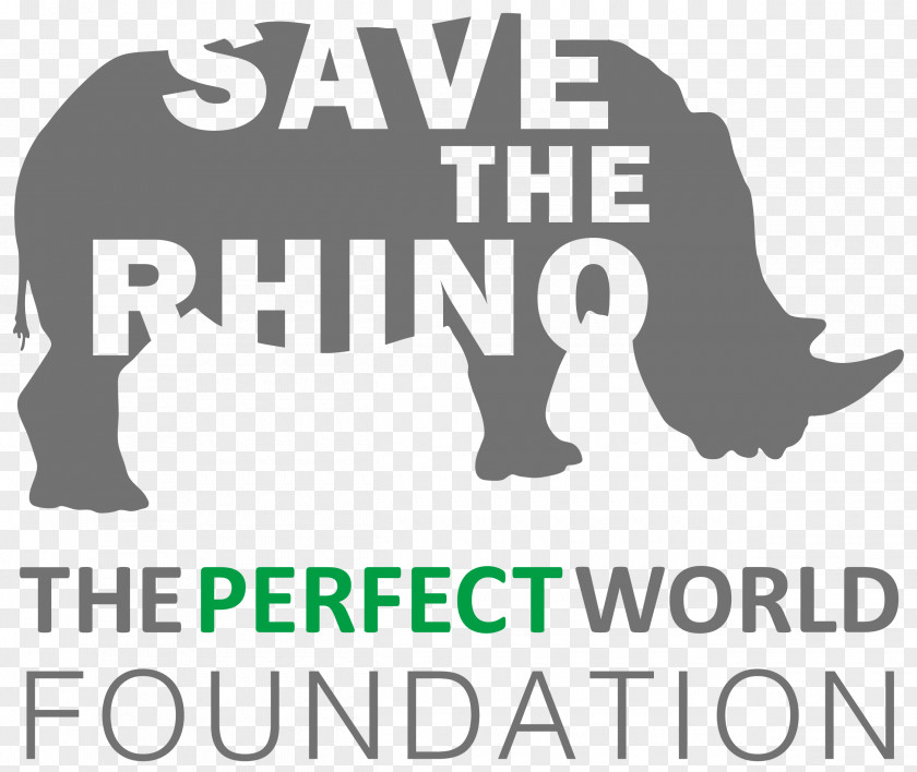 Rhino Rhinoceros Save The Logo Perfect World Foundation Mammal PNG