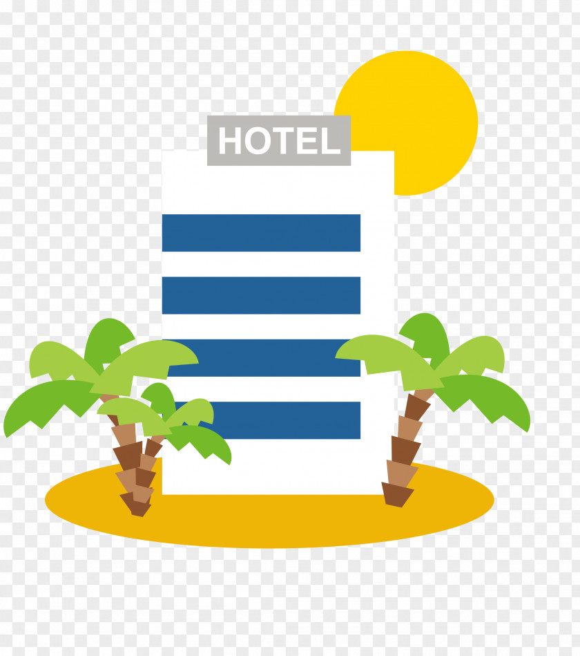 Cartoon Travel Hotel Drawing PNG