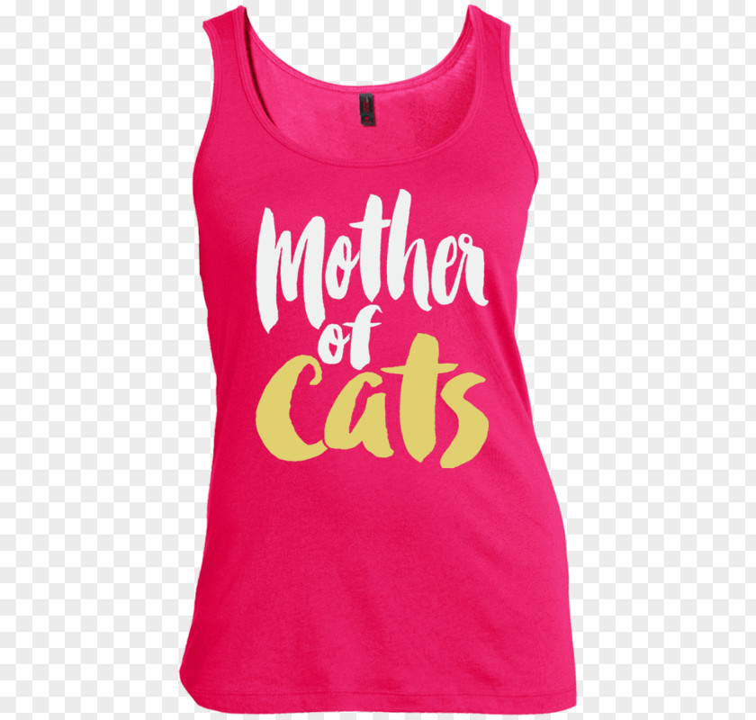 Cats And Mothers T-shirt Sleeveless Shirt Scoop Neck Top PNG