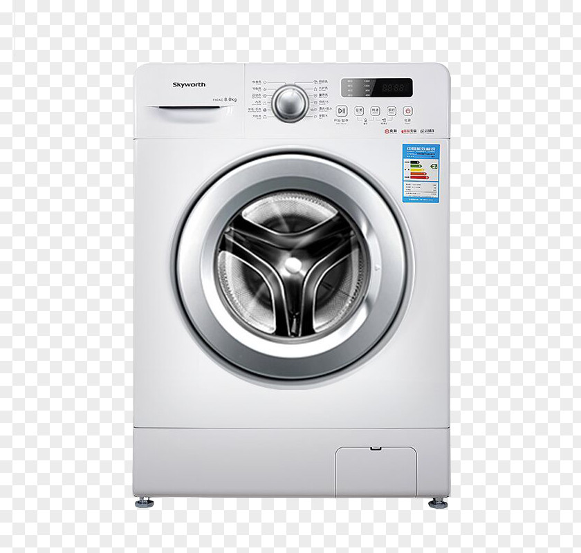Skyworth Drum Washing Machine Laundry Home Appliance Cleanliness PNG