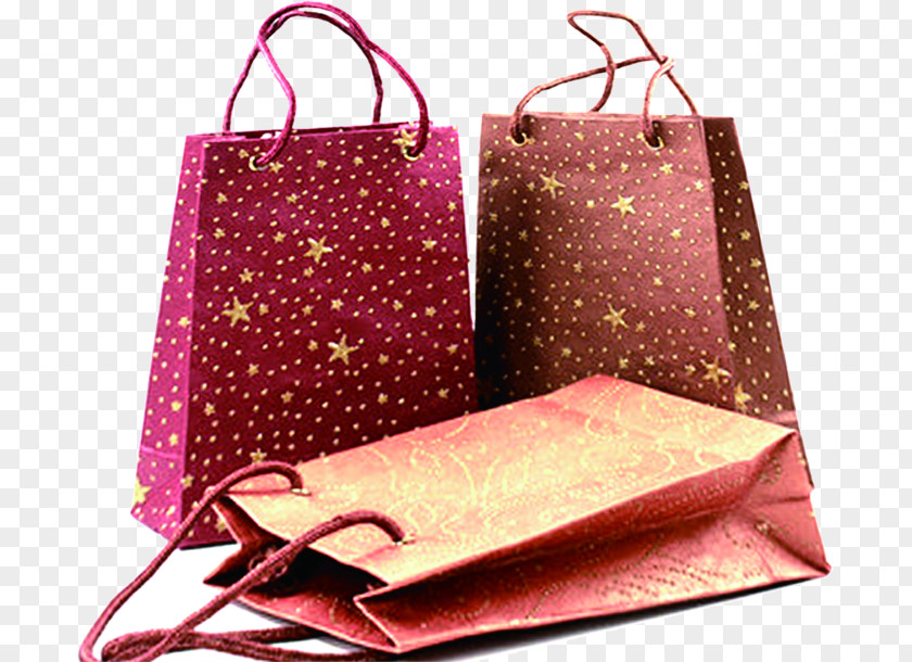 Stars Shading Paper Shopping Bags Bag Handbag PNG
