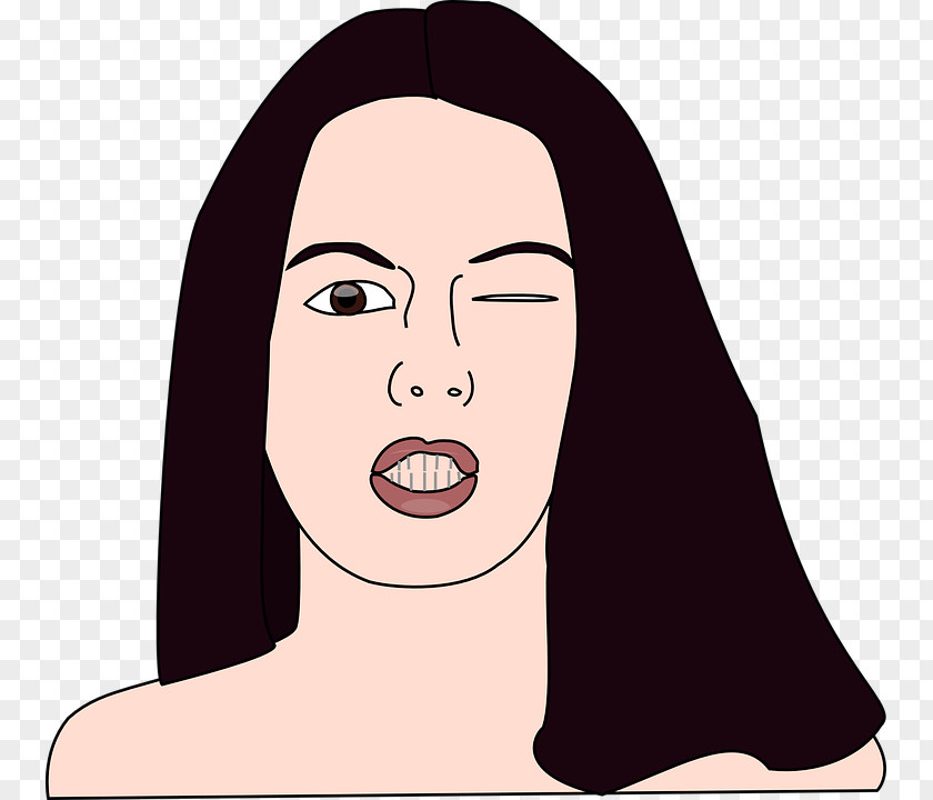 Woman Lip Mouth Cartoon Clip Art PNG