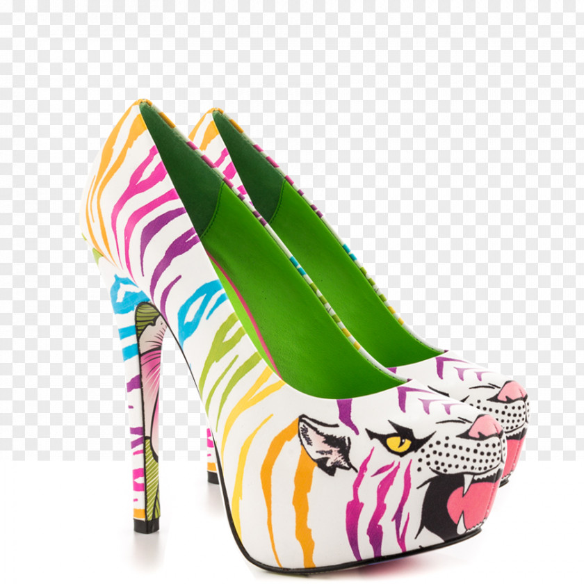 Ferocious Tiger High-heeled Shoe Sandal Sneakers Court PNG