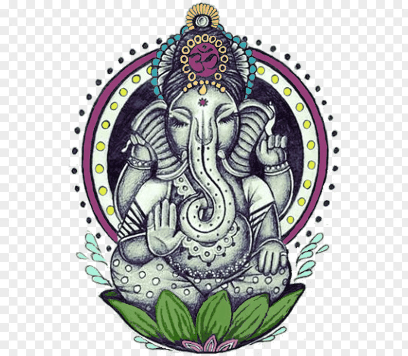 Hippie Ganesha Tattoo Drawing Ganesh Chaturthi Hinduism PNG