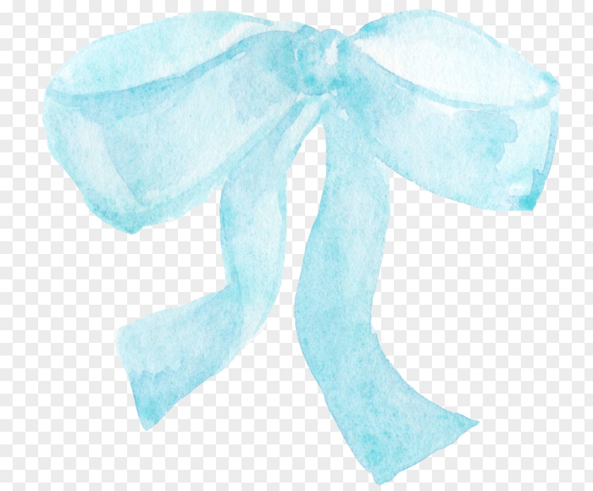 Light Blue Bow Chart Shoelace Knot Tie PNG