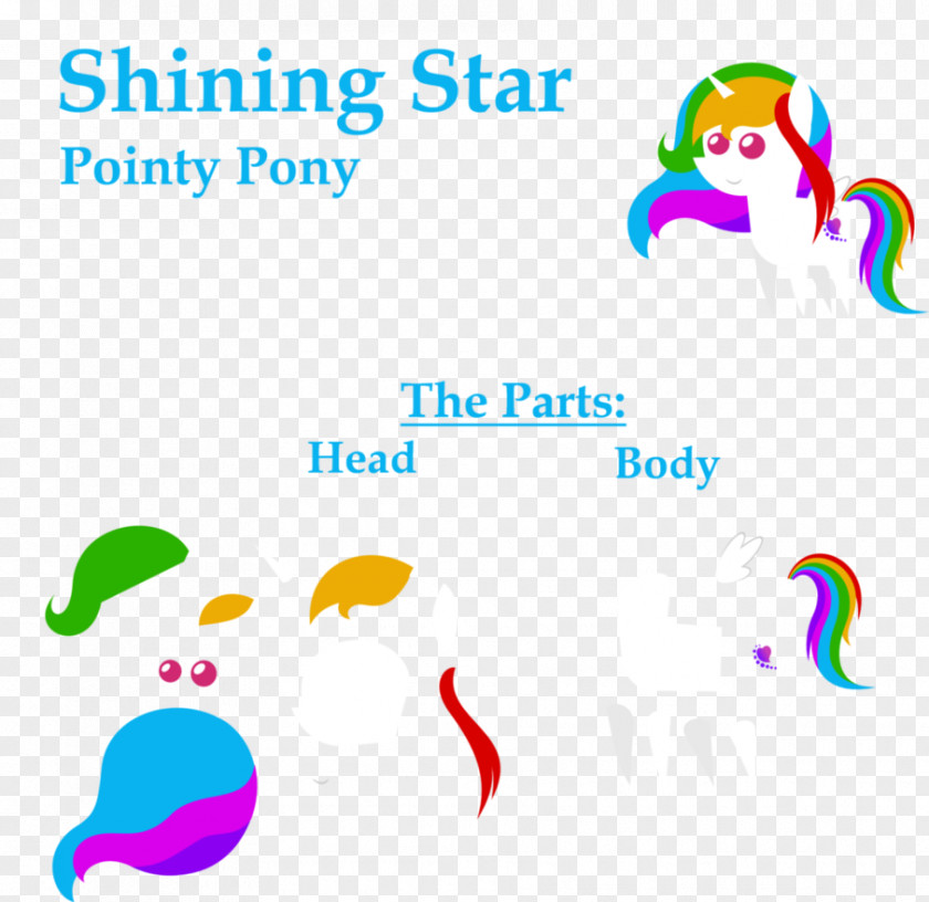 Shining Star Pony Fan Art Graphic Design PNG
