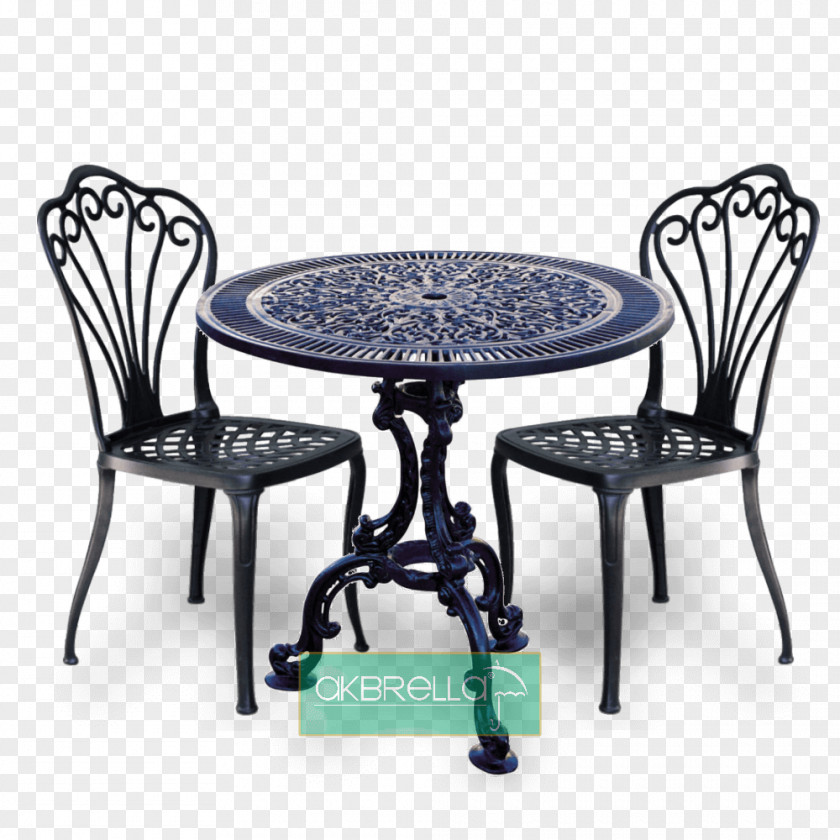 Table Chair Cast Iron Bench Garden PNG