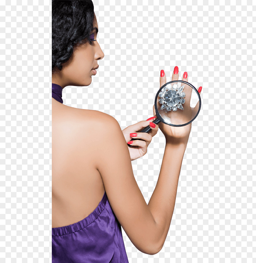 Take A Magnifying Glass Beauty Diamond Download PNG