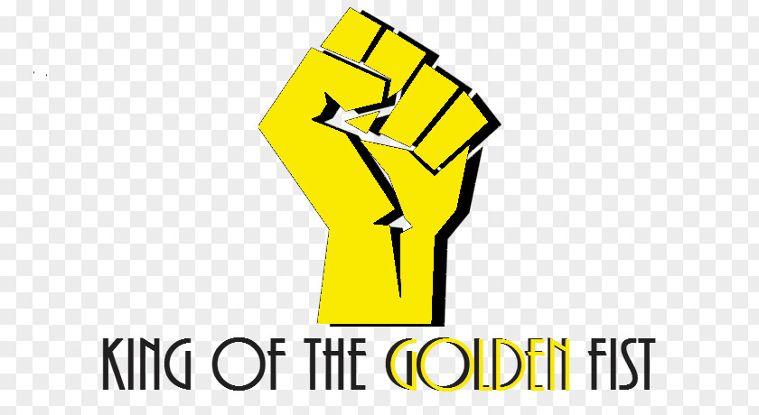 Powerful Fist Attack Logo Bump Gold Clip Art PNG