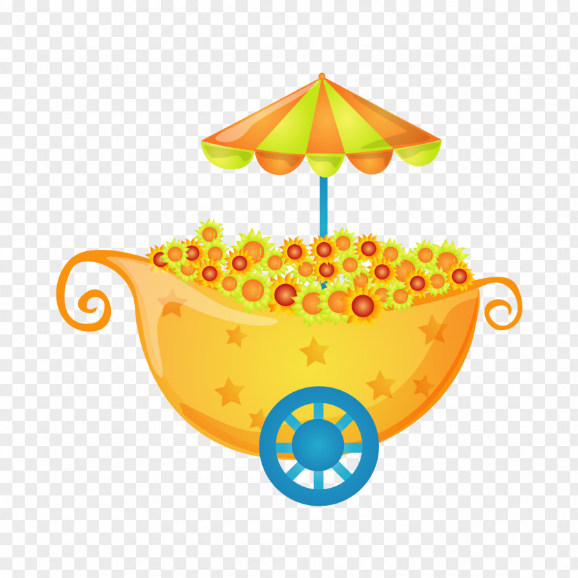 Cartoon Flowers Vector Graphics Drawing Image PNG