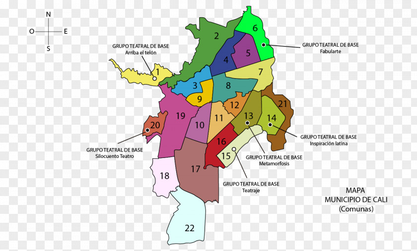 Map Comuna 13 Geography Cauca River Department PNG