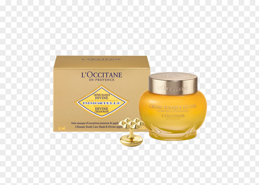 Mask L'Occitane Immortelle Divine Cream En Provence Cosmetics PNG