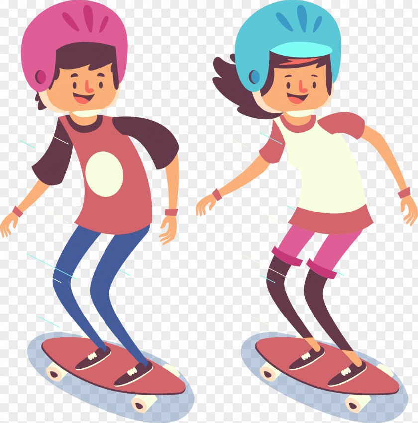 Vector Skateboard Racers Jump Skateboarding PNG