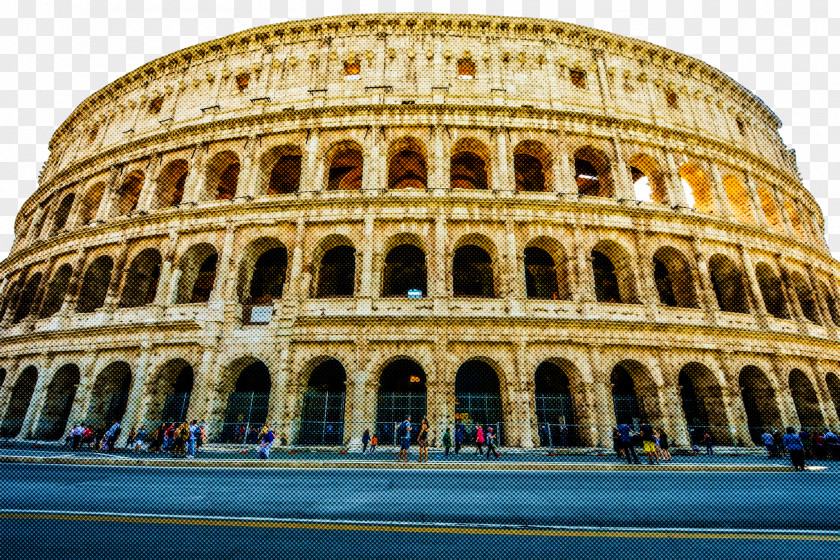 Landmark Ancient Roman Architecture Rome Historic Site PNG