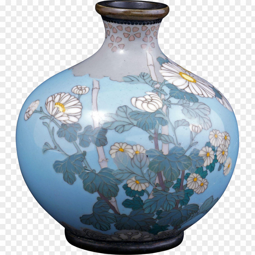 Vase Porcelain Ceramic Blue And White Pottery PNG