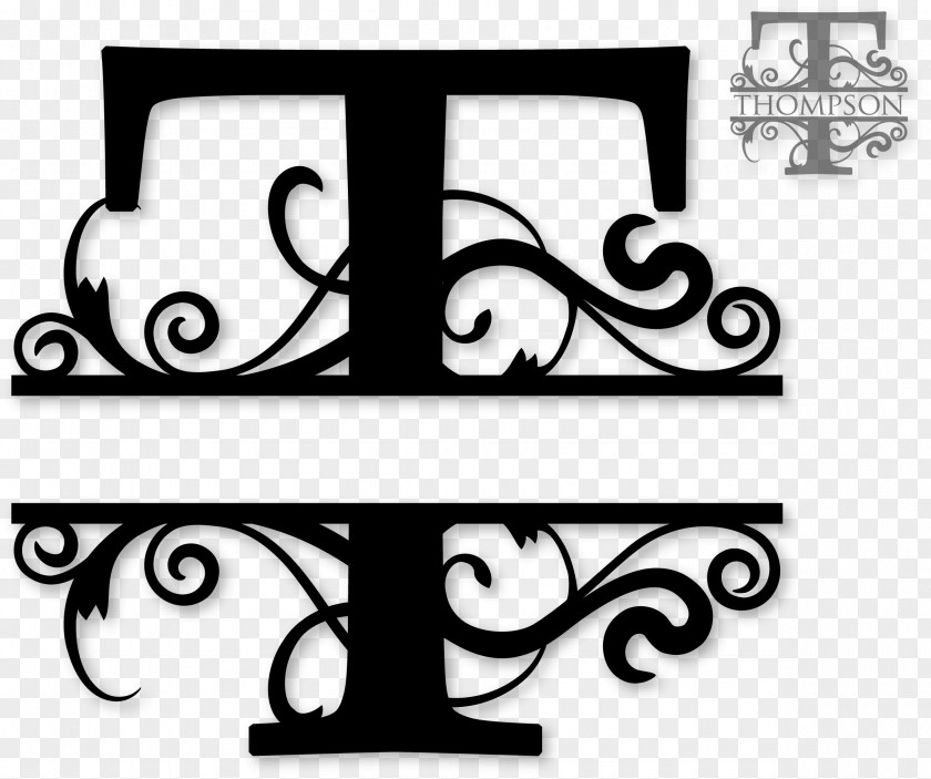 Western Plate Monogram Letter Clip Art PNG