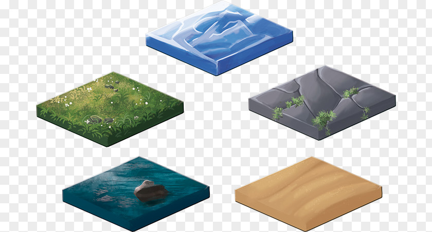 Isometric Tile Plastic PNG