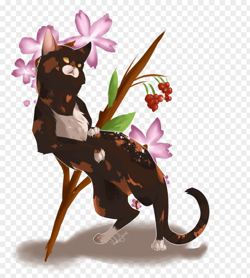 Leaf Draw Domestic Short-haired Cat Kitten Mouse Warriors PNG